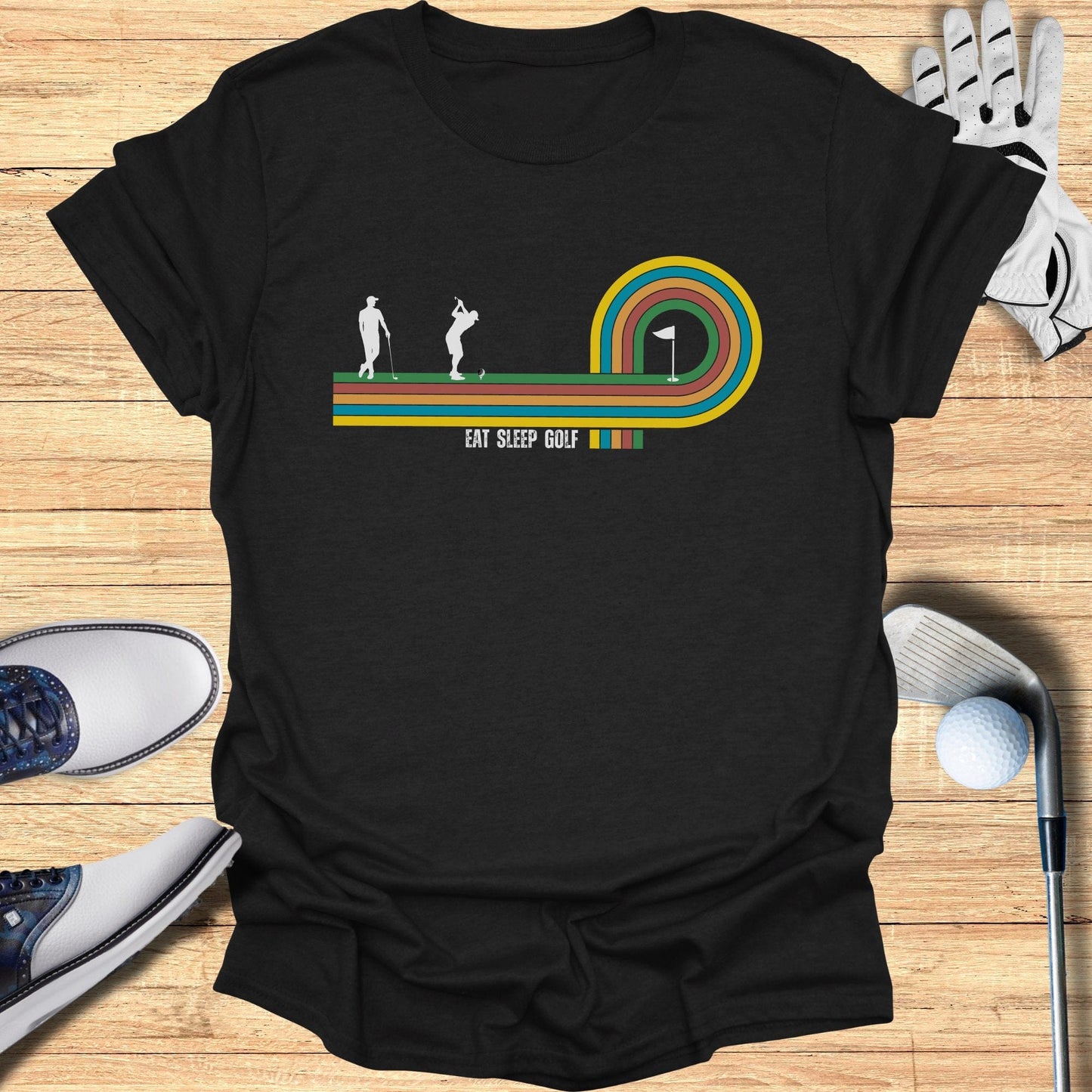Retro Putt T-Shirt - Funny Golf T-Shirt by SwingEpic