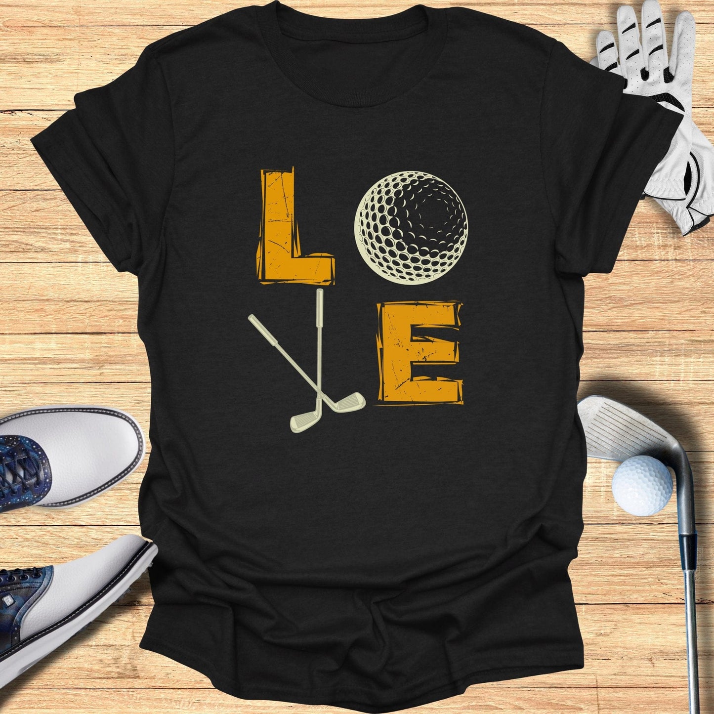 Retro Golf Love T-Shirt - Funny Golf Tee by Swing Epic