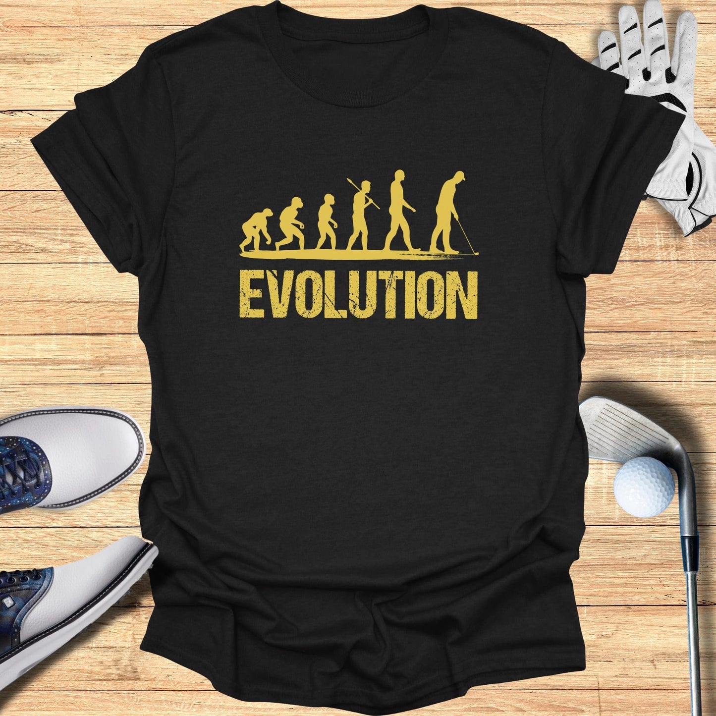 Evolution of Golf T-Shirt - Funny Golf T-Shirt by SwingEpic