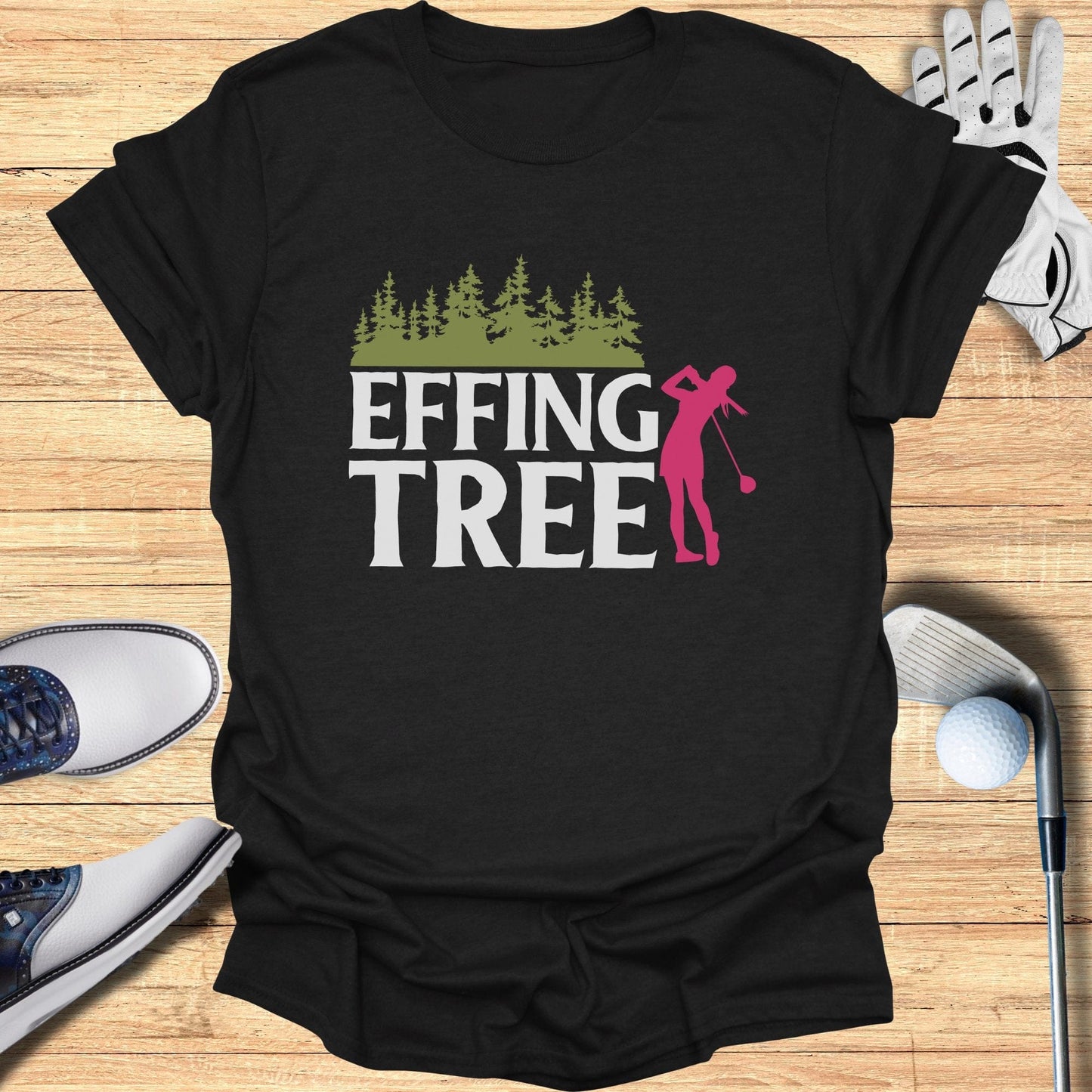 Effing Tree T-Shirt - Funny Golf T-Shirt by SwingEpic