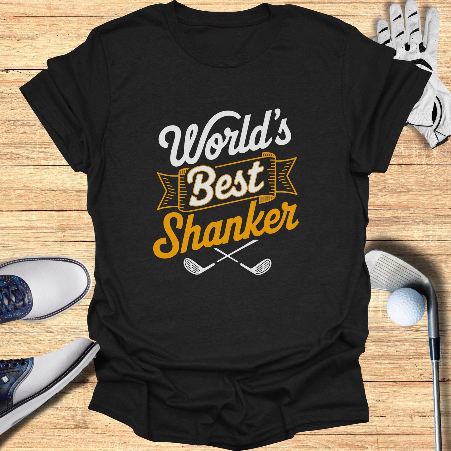 World's Best Shanker T-Shirt - Funny Golf Tee by Swing Epic