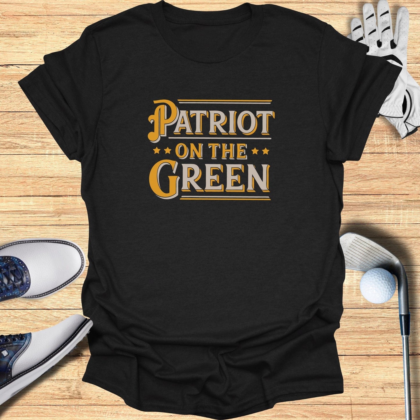 Patriot on the Green T-Shirt - Funny Golf Tee by Swing Epic