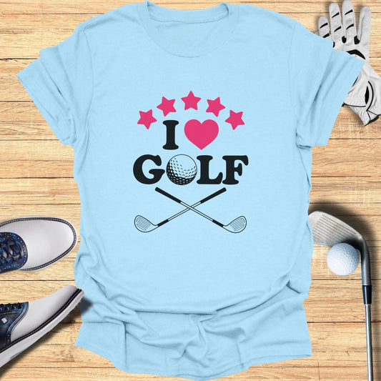 I Love Golf T-Shirt - Funny Golf Tee by Swing Epic
