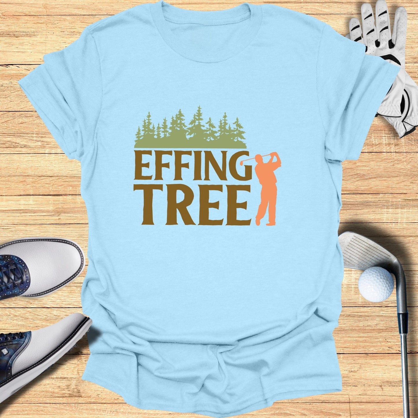 Effing Tree T-Shirt - Funny Golf T-Shirt by SwingEpic