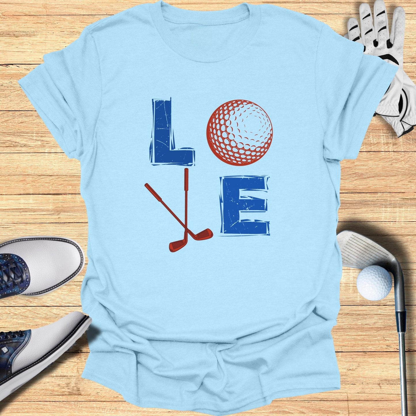 Retro Golf Love T-Shirt - Funny Golf Tee by Swing Epic