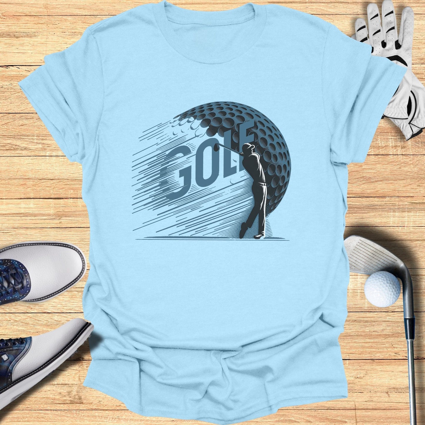 Dynamic Golf Action T-Shirt - Funny Golf Tee by Swing Epic