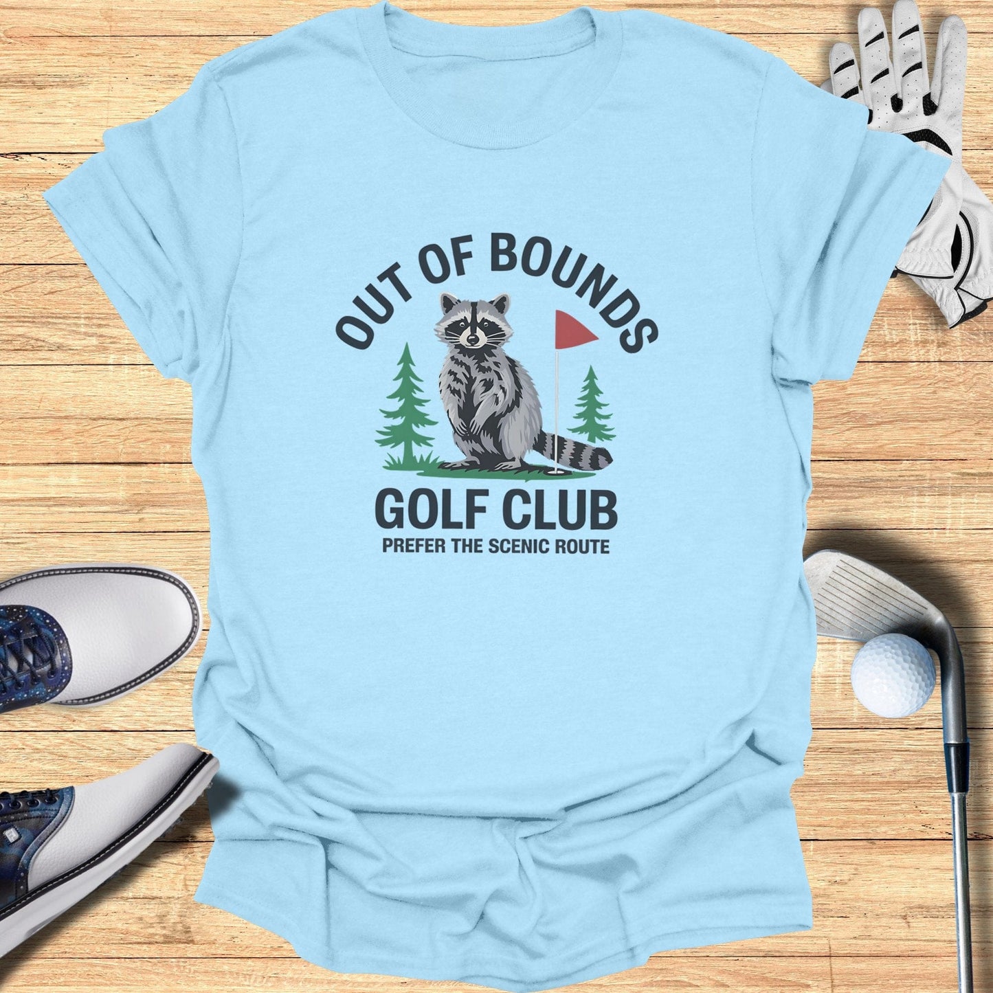 Out of Bounds Golf Club T-Shirt - Funny Golf Tee by Swing Epic
