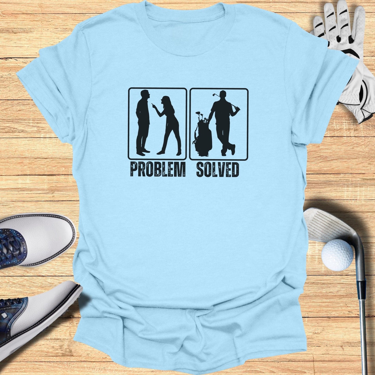 Problem Solved With Golf T-Shirt - Funny Golf Tee by Swing Epic