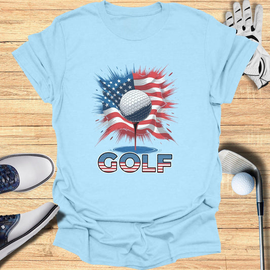 Stars & Stripes Golf Ball T-Shirt