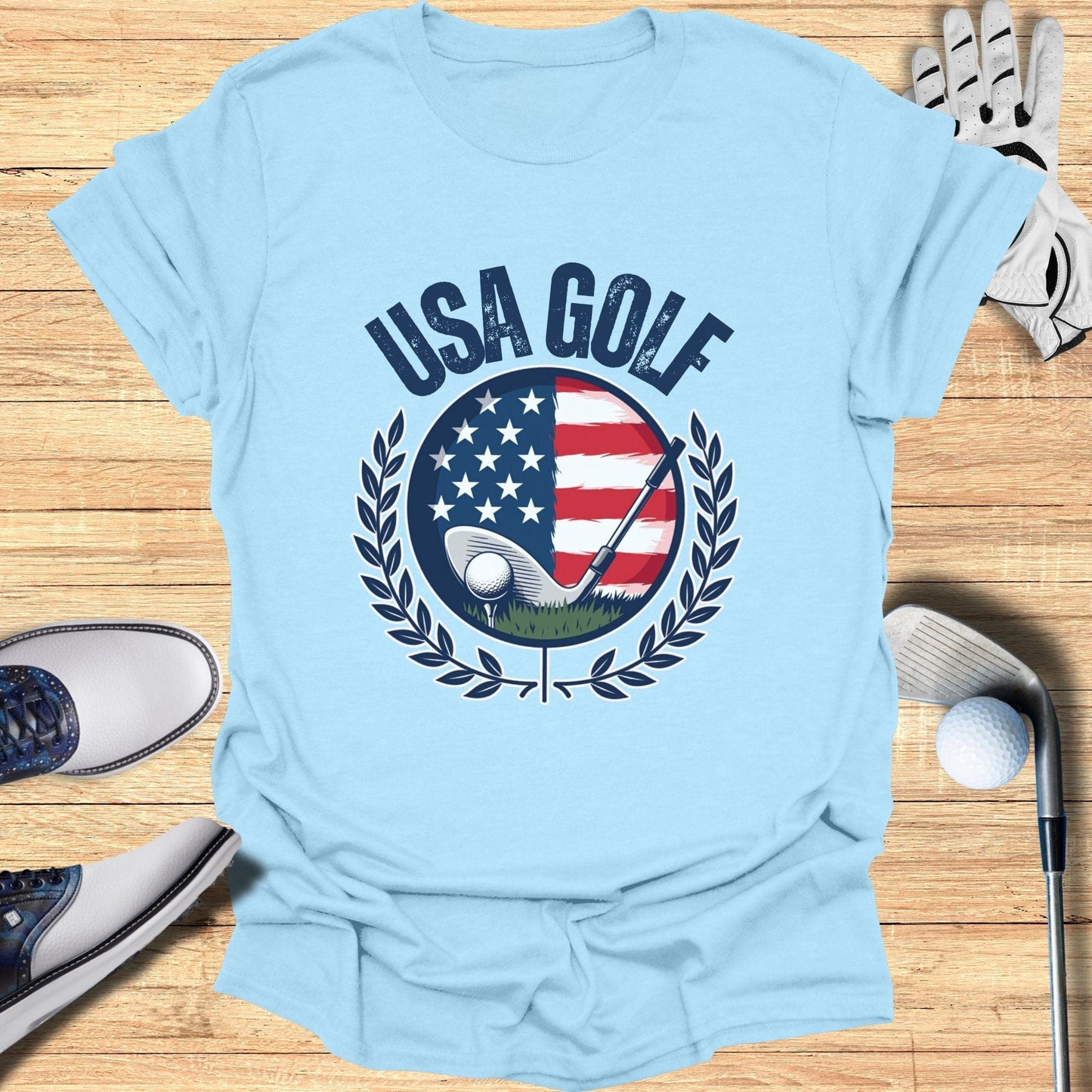 USA Golf Patriotic T-Shirt - Funny Golf Tee by Swing Epic