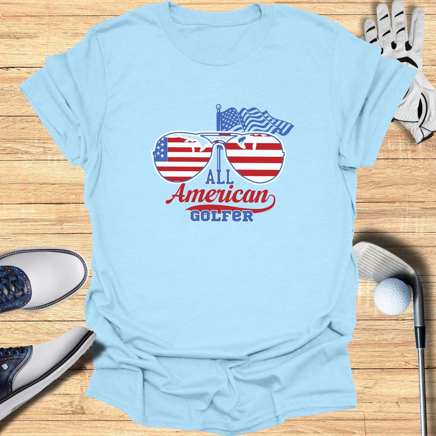 All American Golfer T-Shirt - Funny Golf Tee by Swing Epic