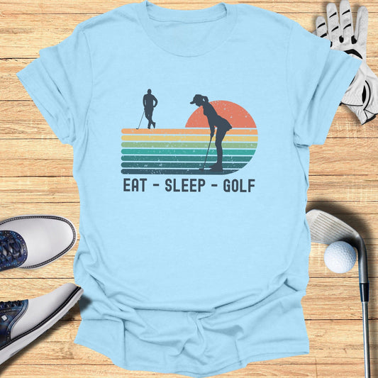 Eat Sleep Golf T-Shirt - Funny Golf T-Shirt by SwingEpic