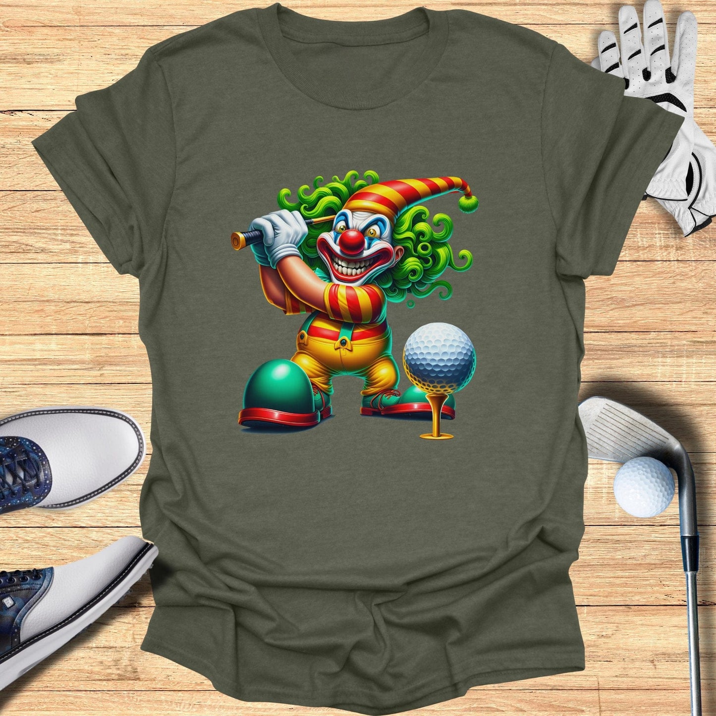 Golf Clown Graphic T-Shirt - Funny Golf Tee by Swing Epic