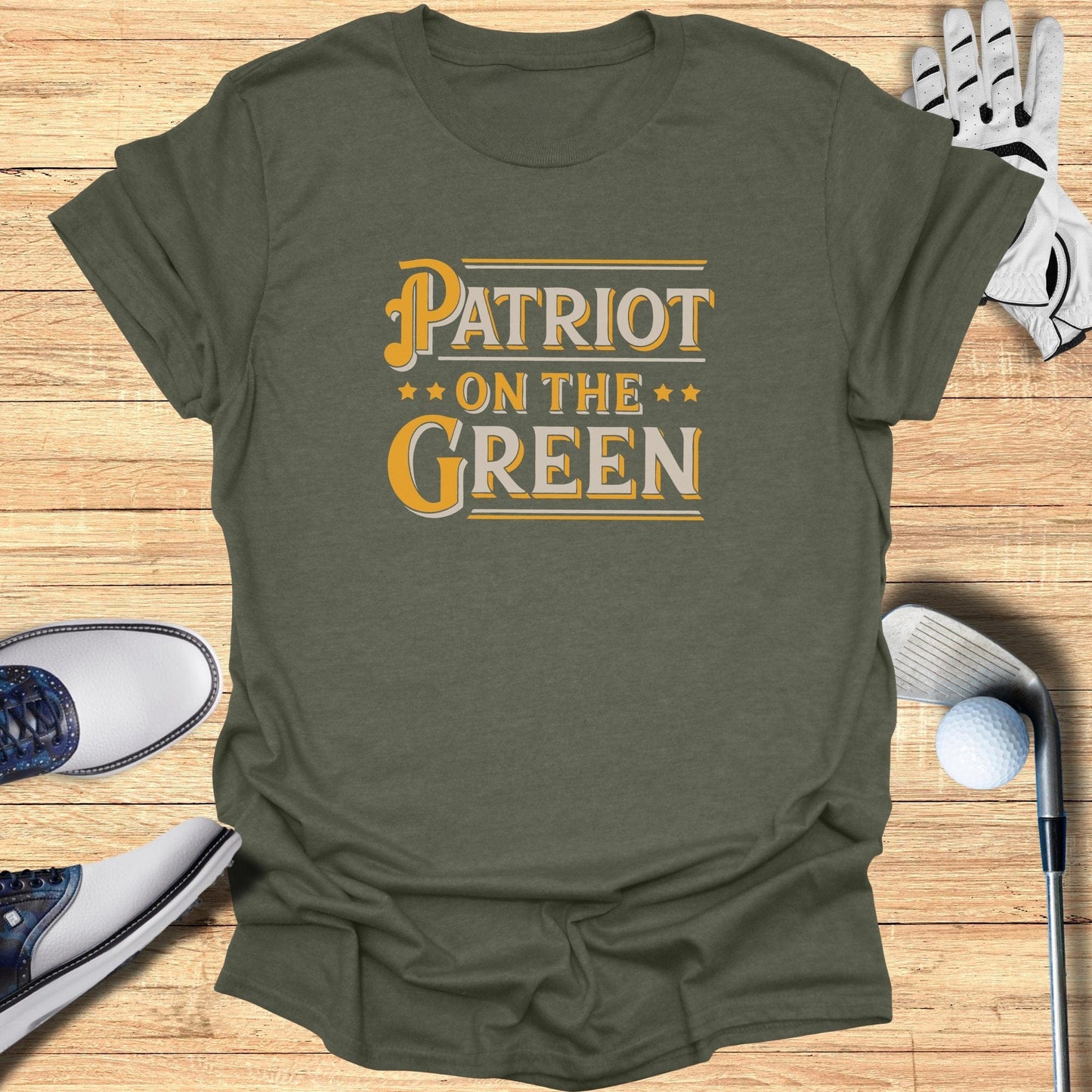 Patriot on the Green T-Shirt - Funny Golf Tee by Swing Epic