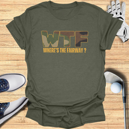 WTF: Where’s The Fairway? T-Shirt - Funny Golf Tee by Swing Epic