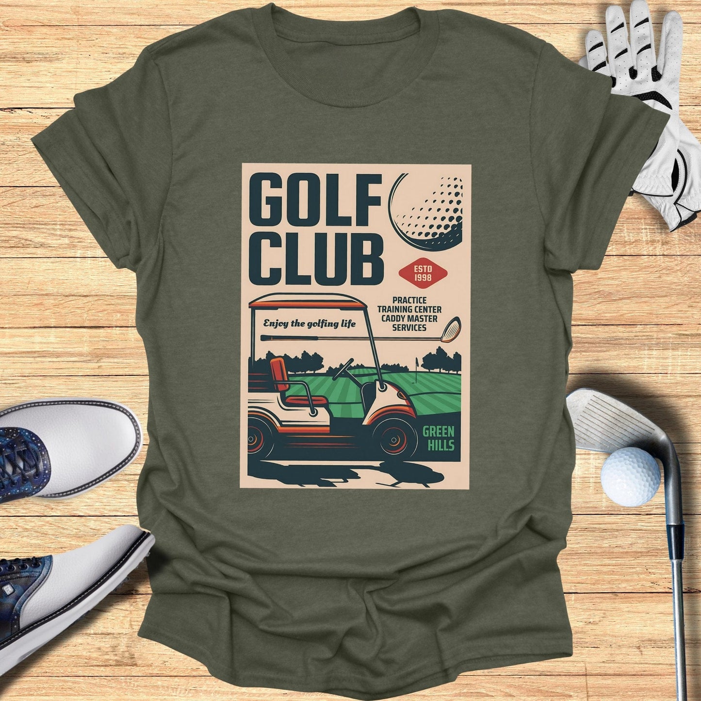 Golf Club Vintage T-Shirt - Funny Golf Tee by Swing Epic