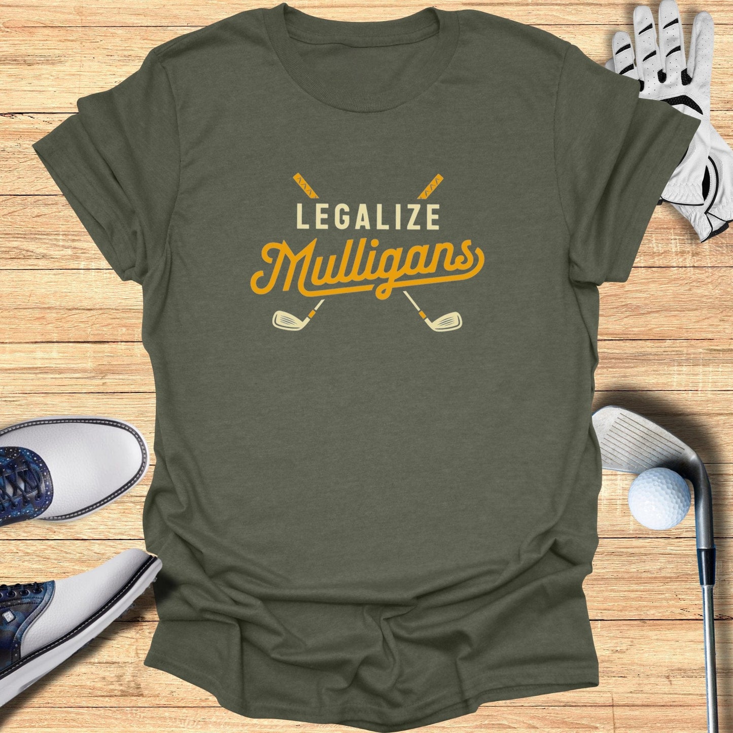 Legalize Mulligans T-Shirt - Funny Golf Tee by Swing Epic