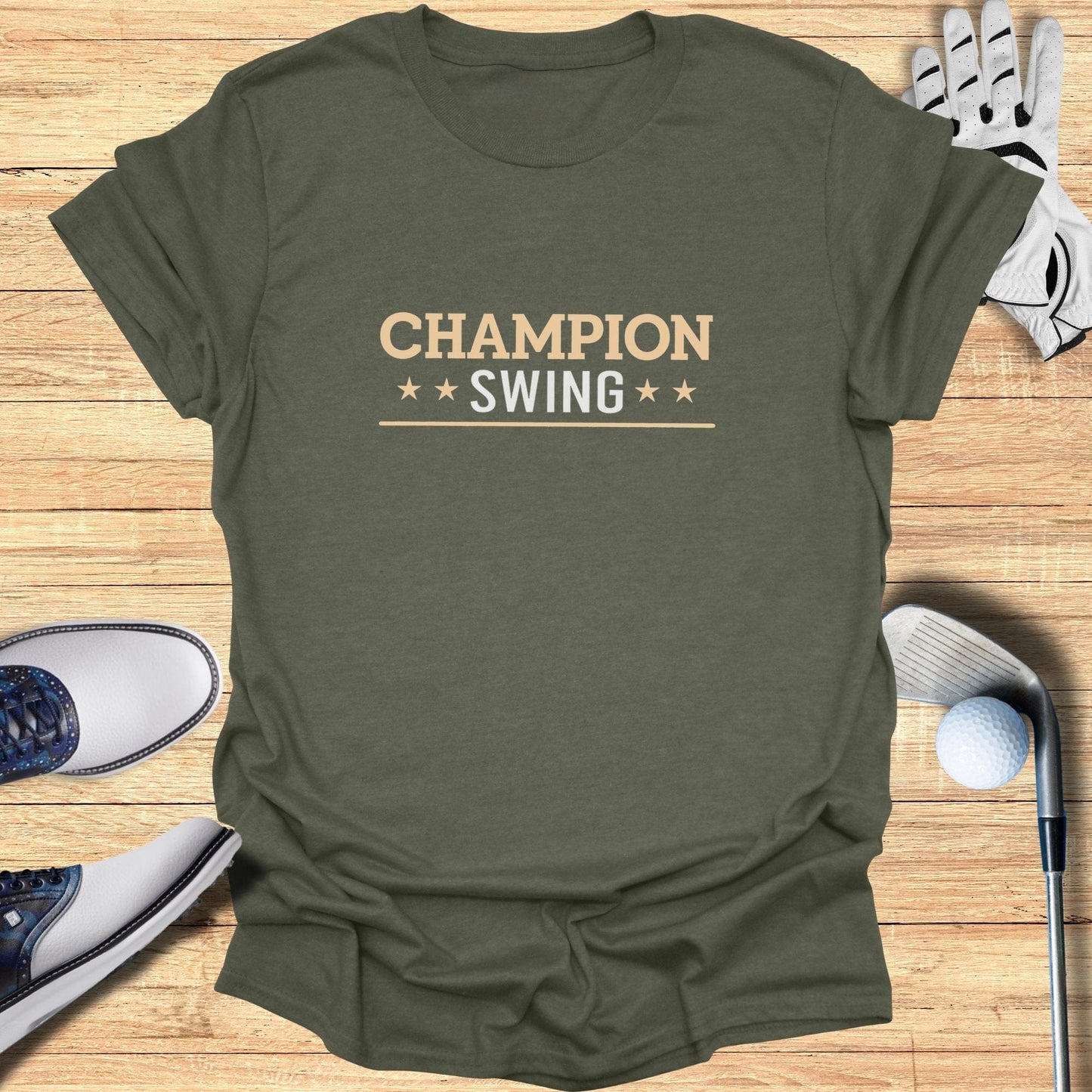 Champion Swing T-Shirt - Funny Golf Tee by Swing Epic