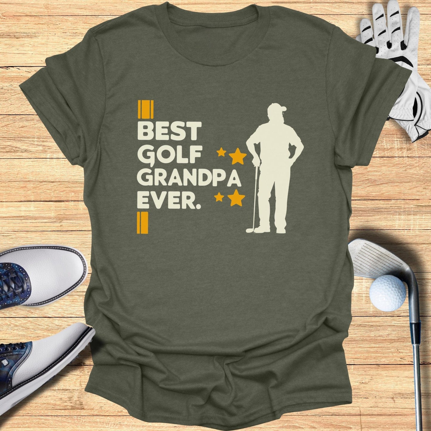 Best Golf Grandpa Ever T-Shirt - Funny Golf Tee by Swing Epic