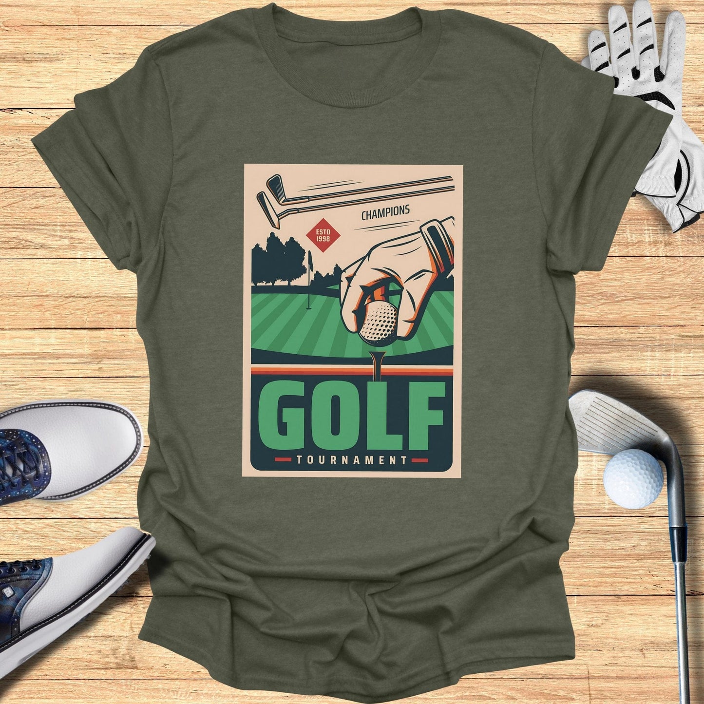 Vintage Golf Tournament T-Shirt - Funny Golf Tee by Swing Epic