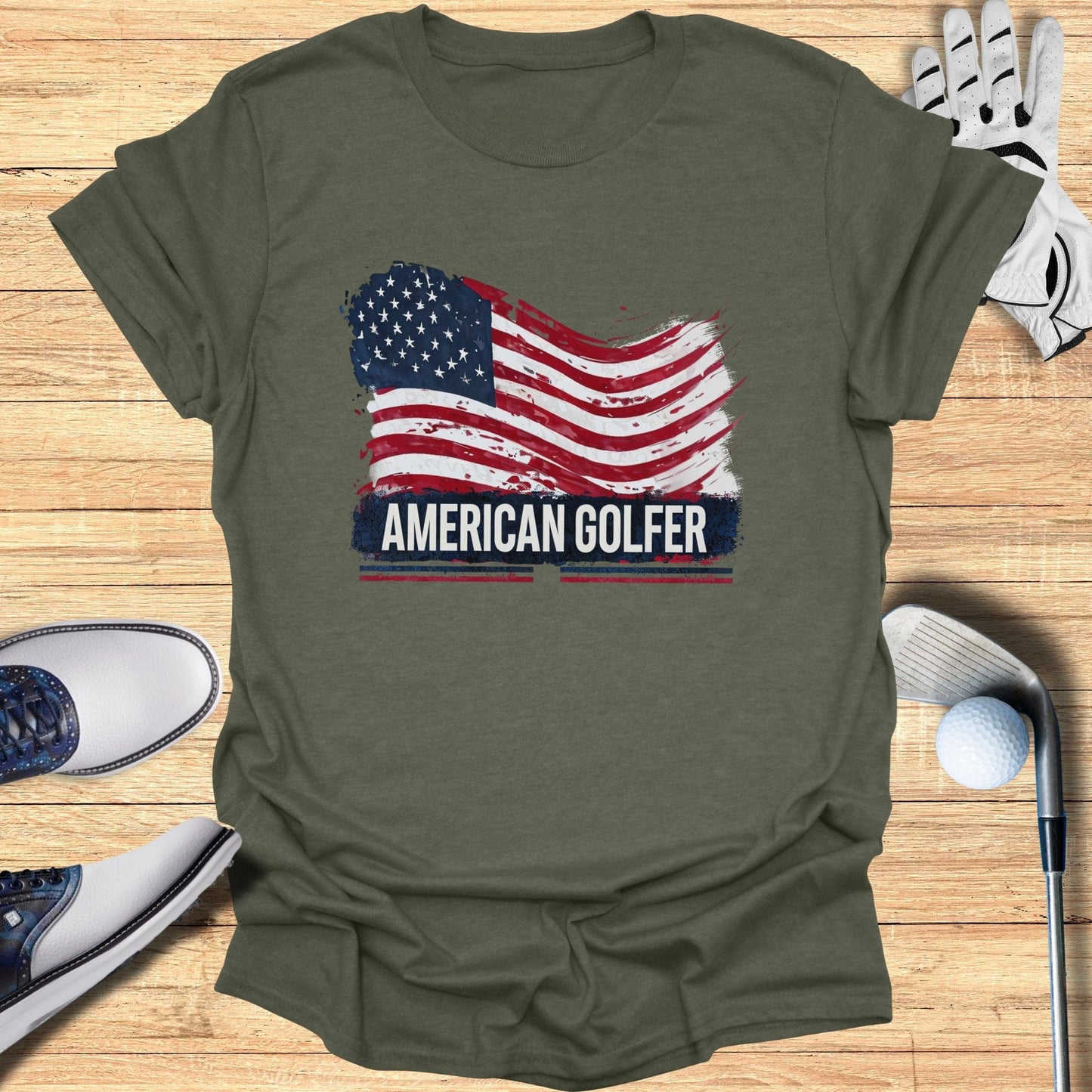 American Golfer T-Shirt - Funny Golf Tee by Swing Epic