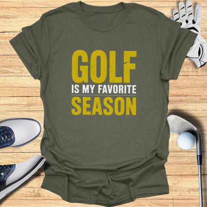 Golf Is My Favorite Season T-Shirt - Funny Golf T-Shirt by SwingEpic