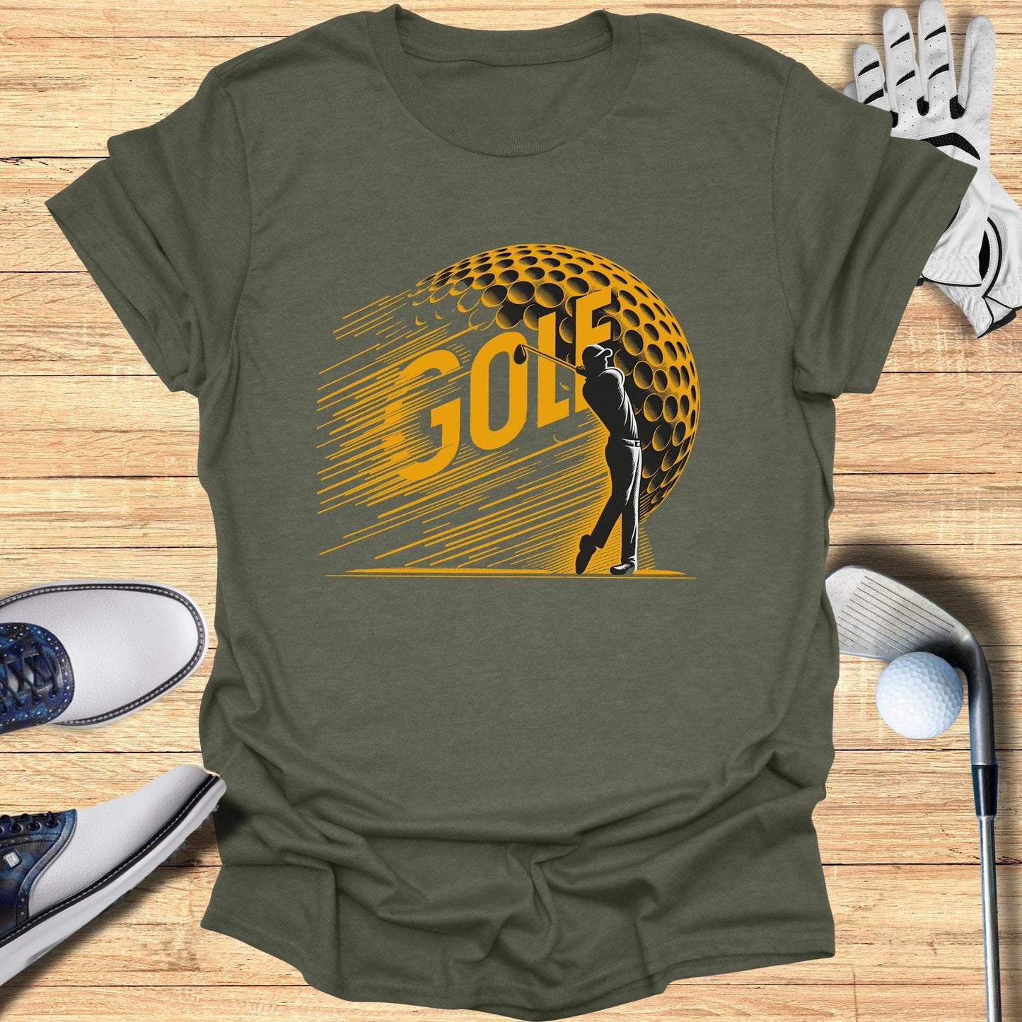 Dynamic Golf Action T-Shirt - Funny Golf Tee by Swing Epic