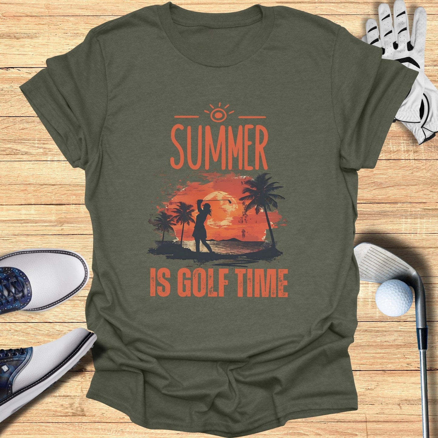 Summer Is Golf Time T-Shirt - Funny Golf Tee by Swing Epic