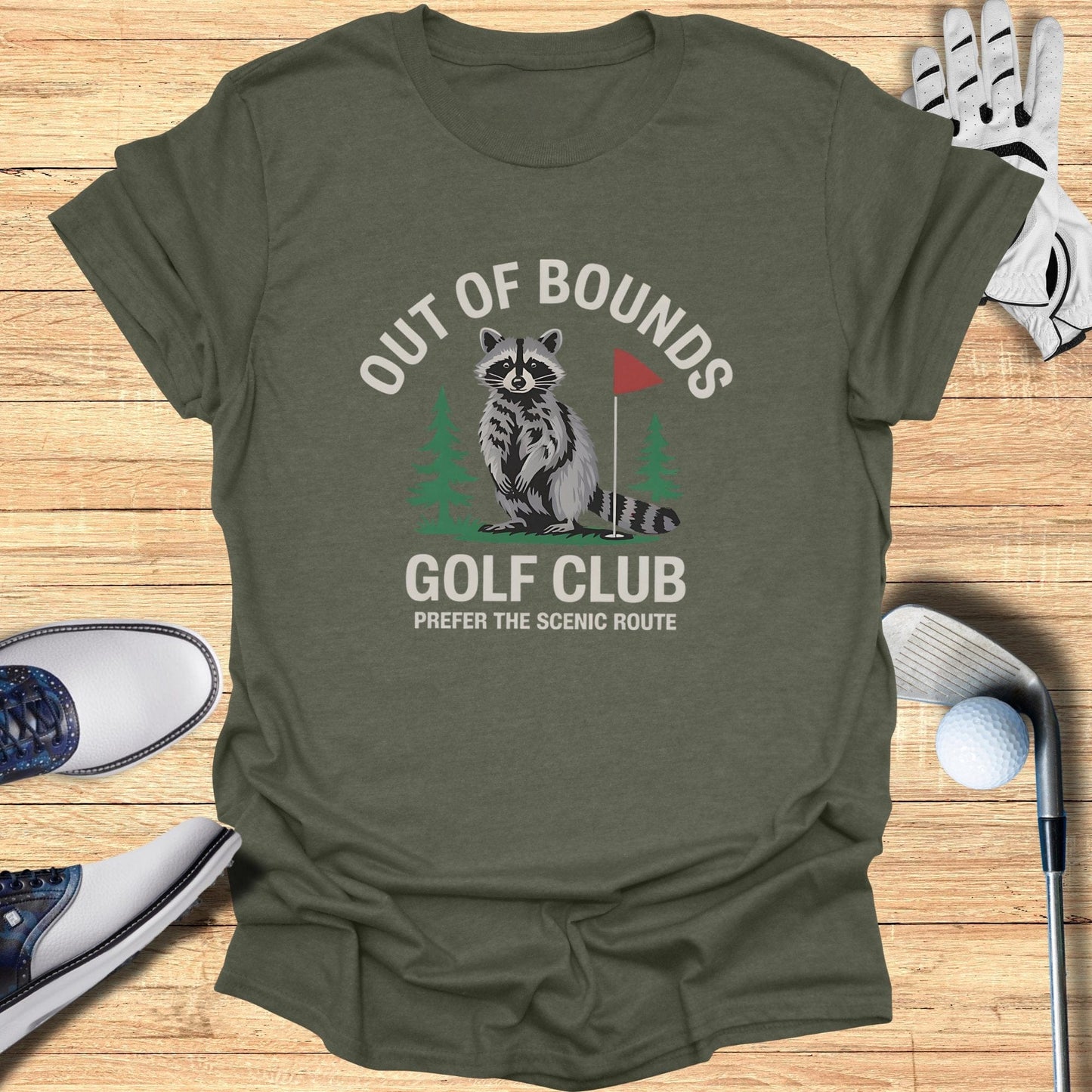 Out of Bounds Golf Club T-Shirt - Funny Golf Tee by Swing Epic