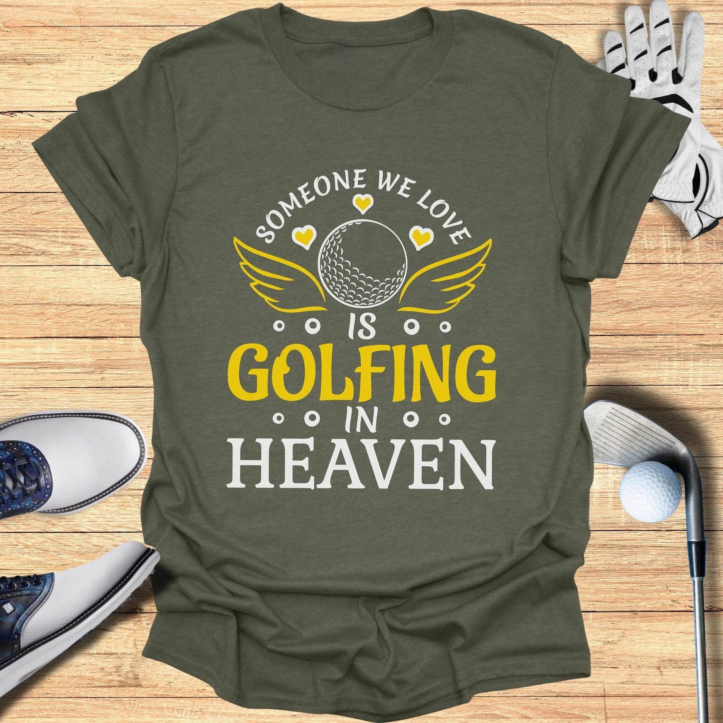 Someone We Love is Golfing T-Shirt - Funny Golf Tee by Swing Epic