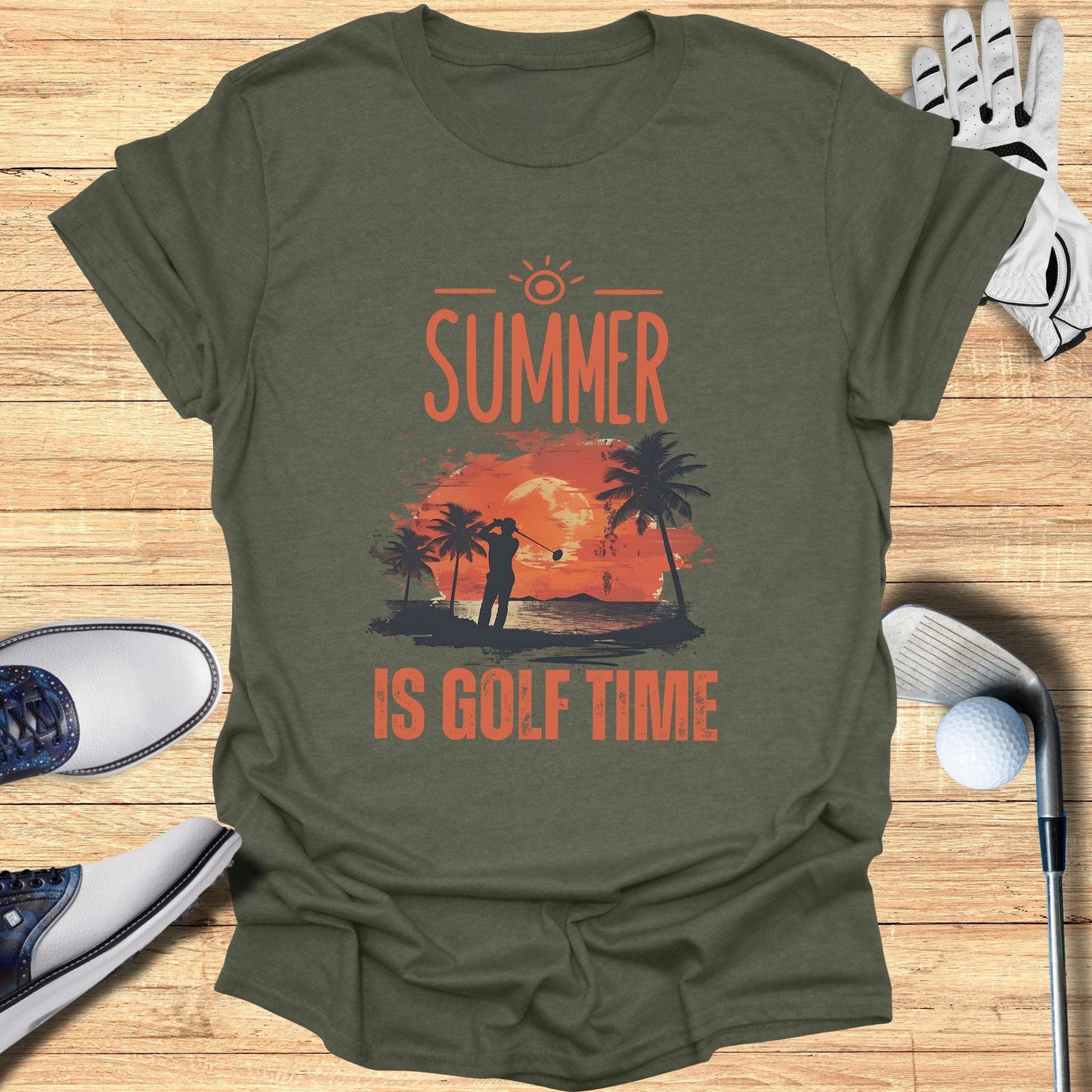 Summer Is Golf Time T-Shirt - Funny Golf Tee by Swing Epic