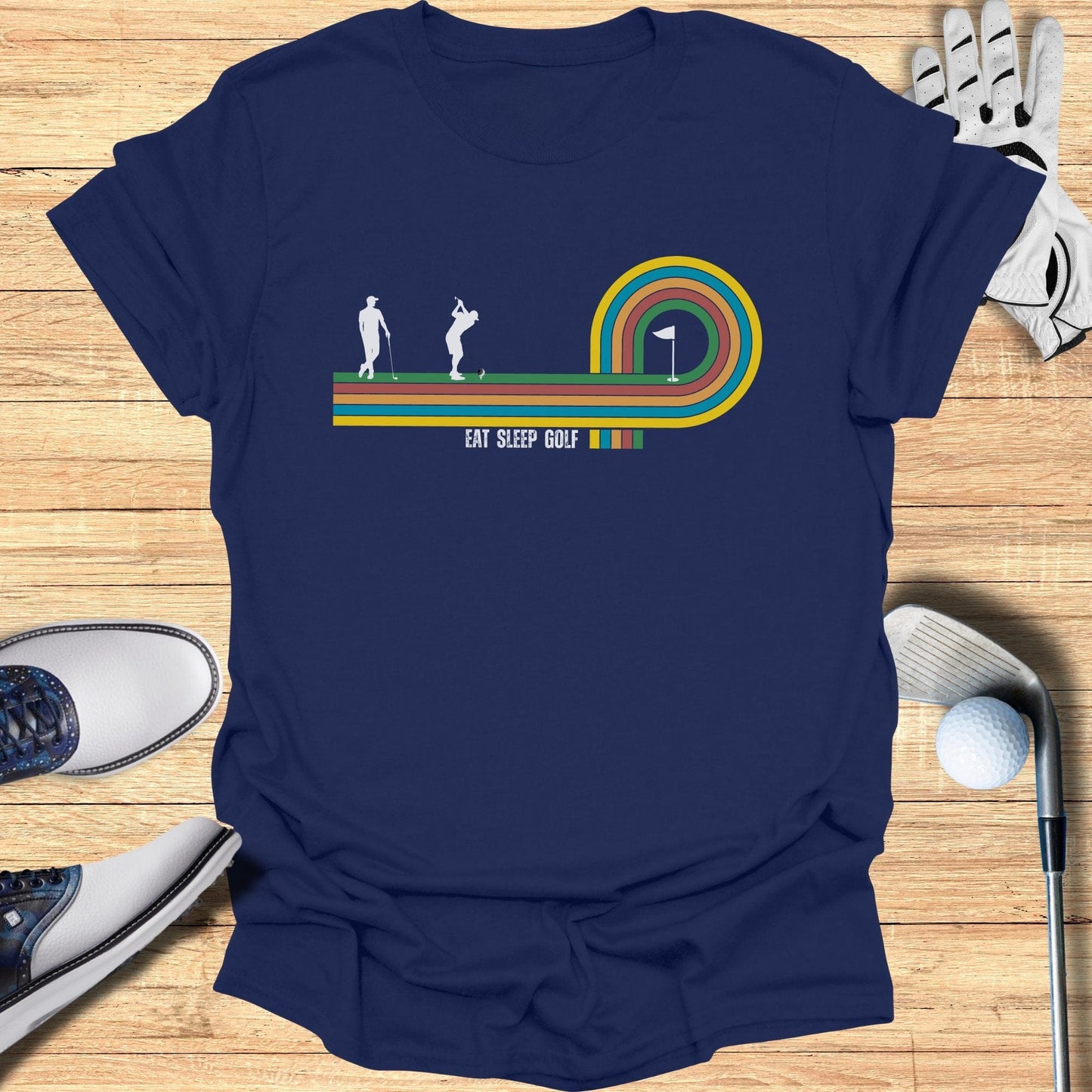 Retro Putt T-Shirt - Funny Golf T-Shirt by SwingEpic