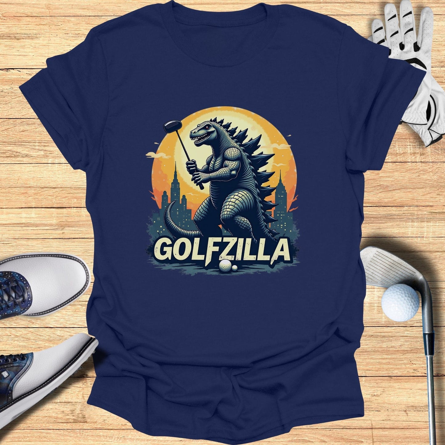 Golfzilla T-Shirt - Funny Golf Tee by Swing Epic