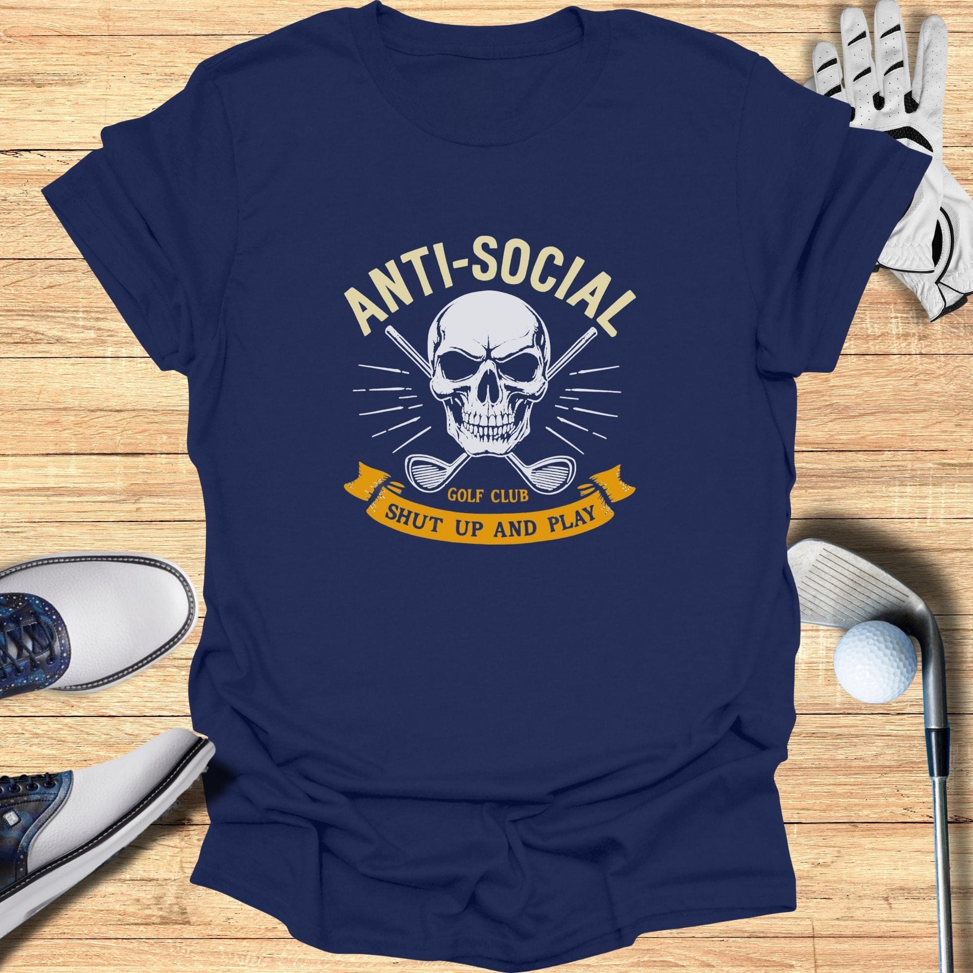 Anti-Social Golf Club T-Shirt - Funny Golf Tee by Swing Epic