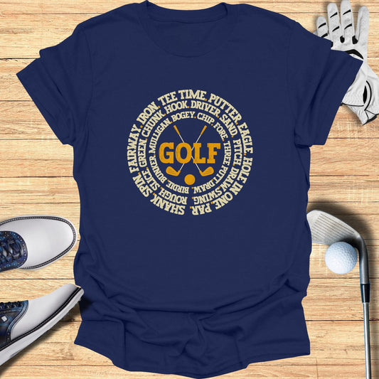 Golfing Terminology T-Shirt - Funny Golf Tee by Swing Epic