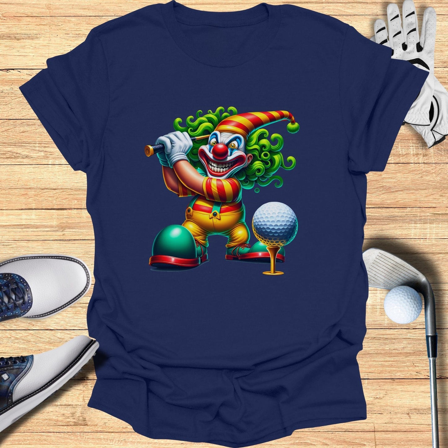 Golf Clown Graphic T-Shirt - Funny Golf Tee by Swing Epic