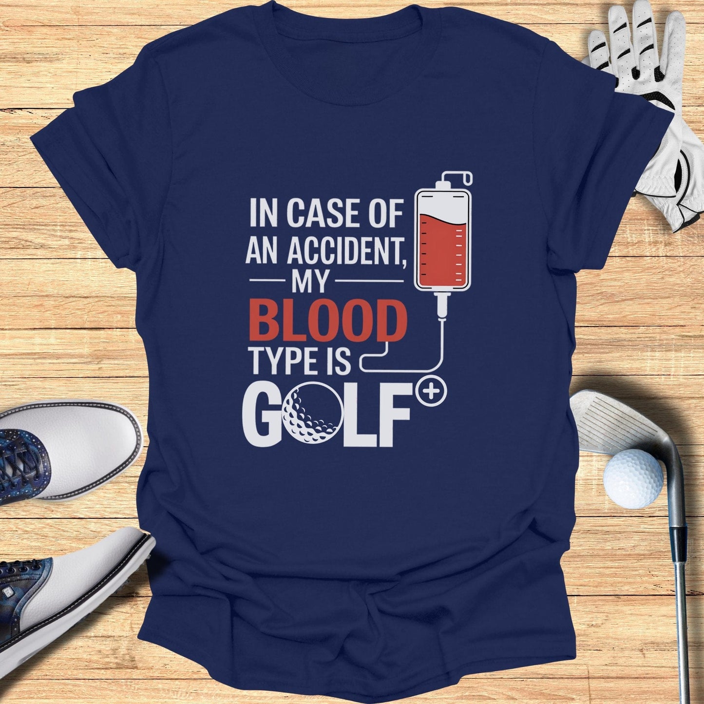 In Case Of An Accident T-Shirt - Funny Golf Tee by Swing Epic