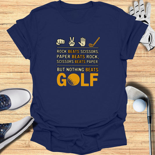 Rock Paper Scissors T-Shirt - Funny Golf Tee by Swing Epic