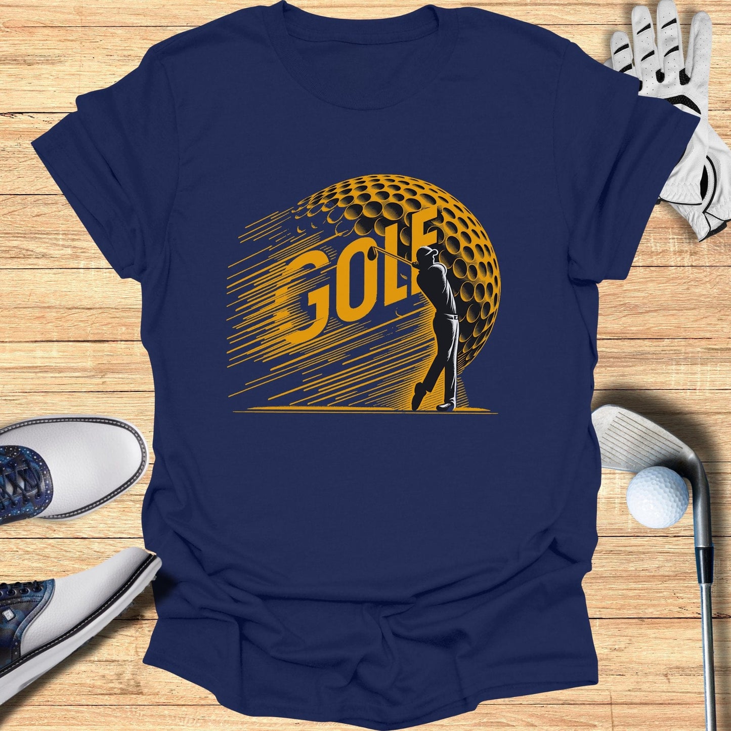 Dynamic Golf Action T-Shirt - Funny Golf Tee by Swing Epic