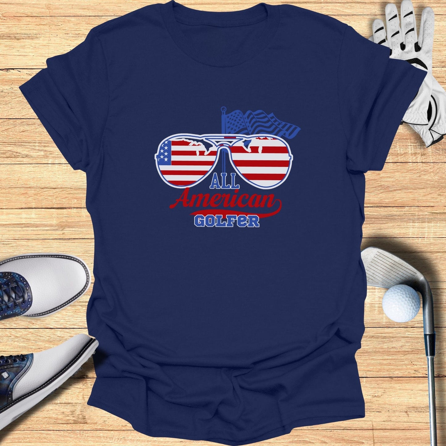 All American Golfer T-Shirt - Funny Golf Tee by Swing Epic