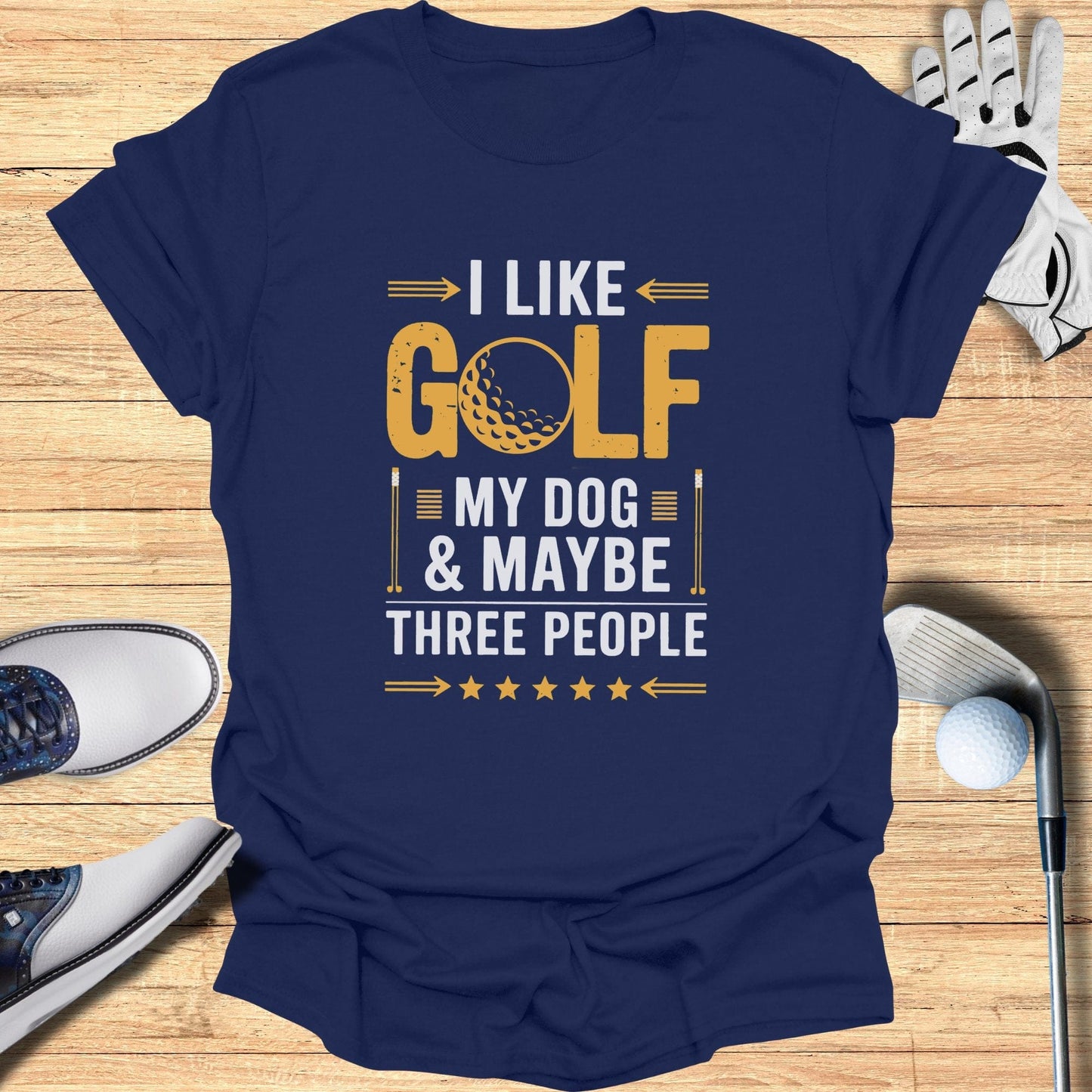 I Like Golf My Dog T-Shirt - Funny Golf Tee by Swing Epic