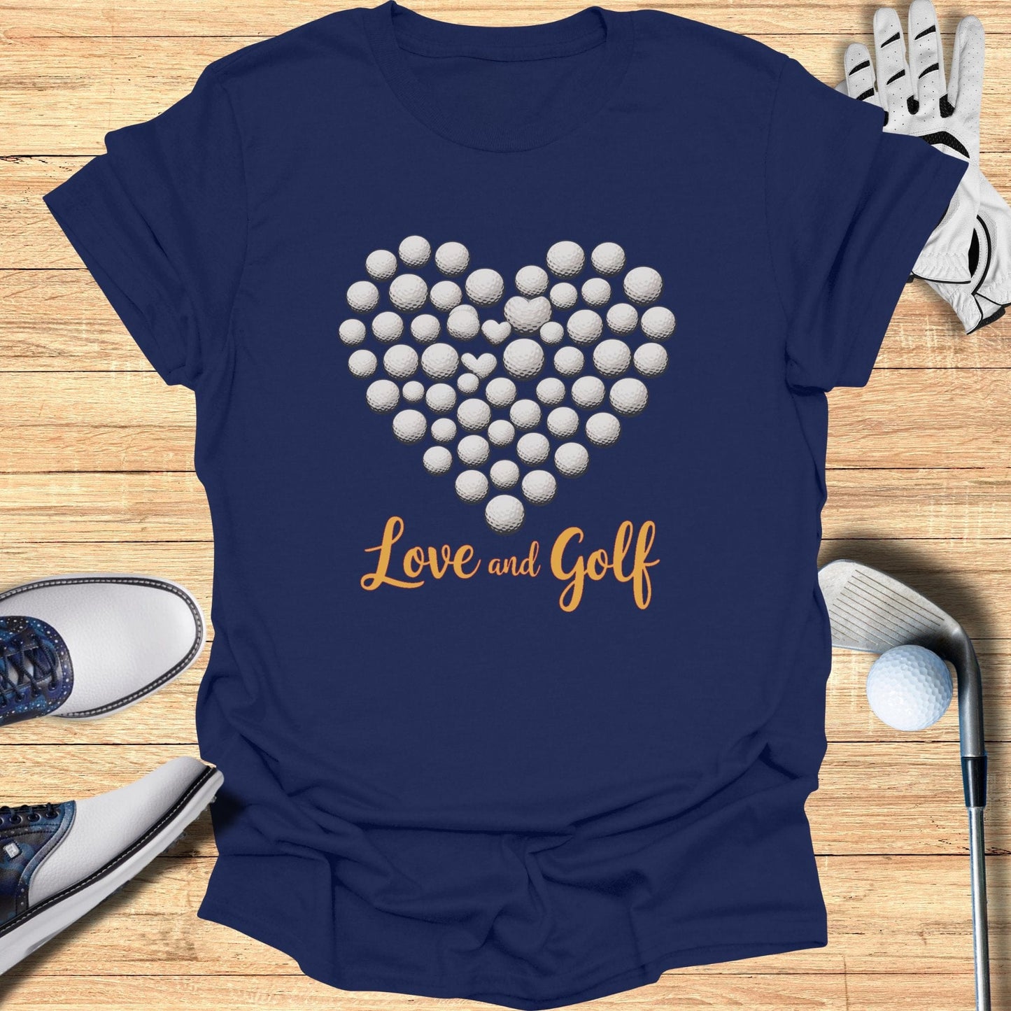 Love And Golf T-Shirt - Funny Golf Tee by Swing Epic