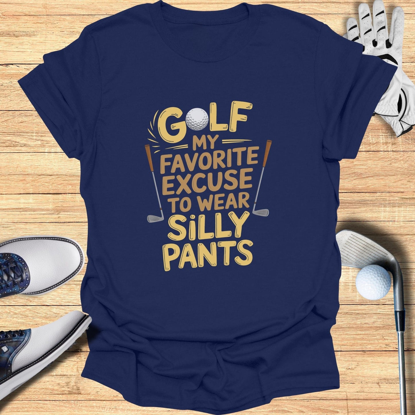 Golf My Favorite Excuse T-Shirt - Funny Golf Tee by Swing Epic