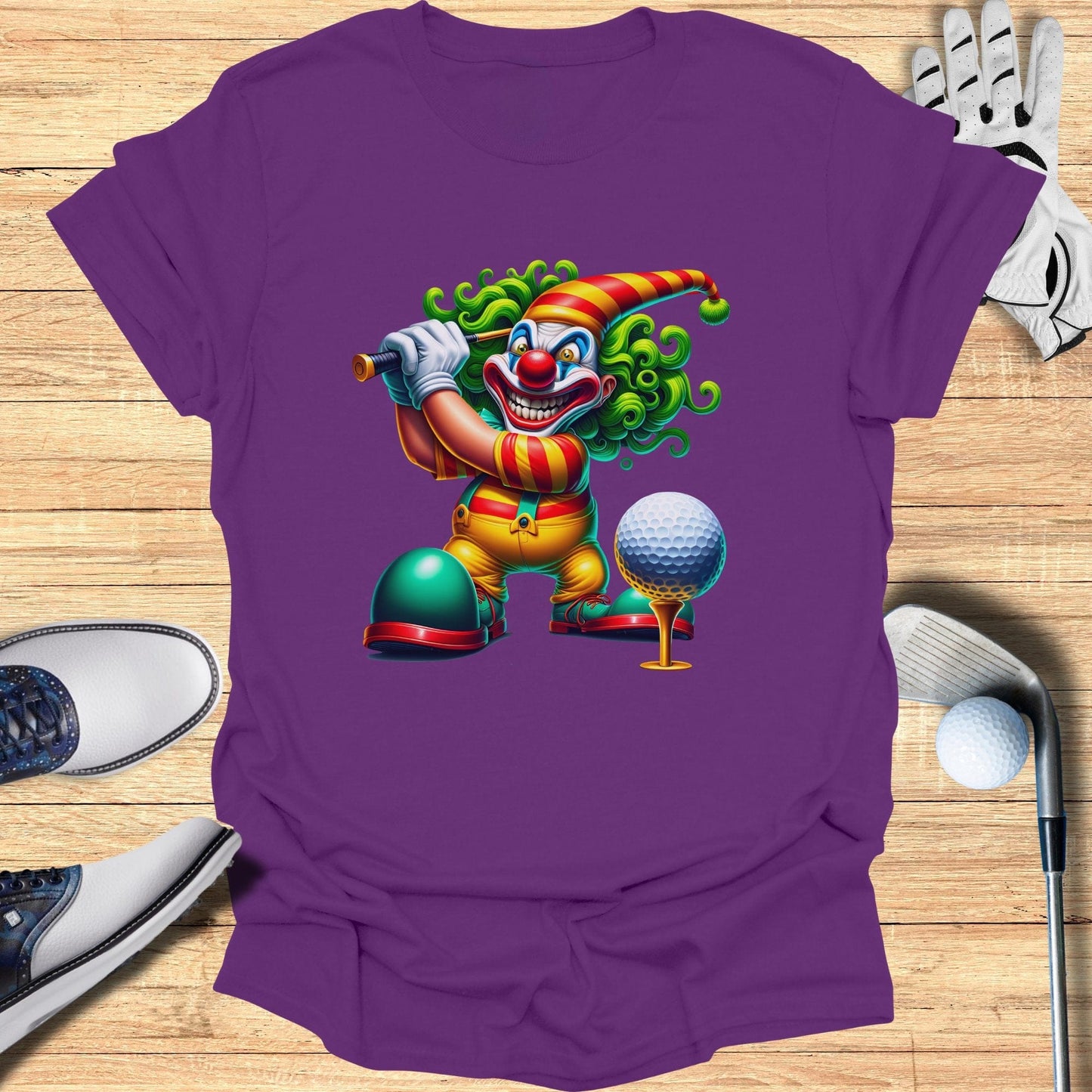 Golf Clown Graphic T-Shirt - Funny Golf Tee by Swing Epic