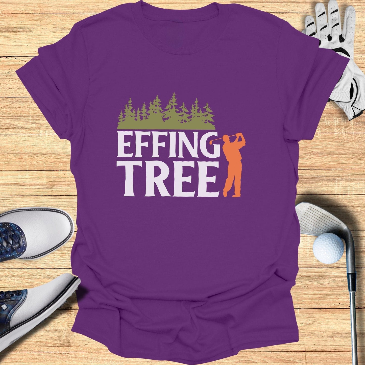 Effing Tree T-Shirt - Funny Golf T-Shirt by SwingEpic
