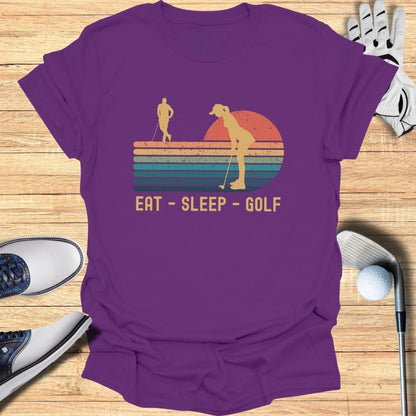 Eat Sleep Golf T-Shirt - Funny Golf T-Shirt by SwingEpic