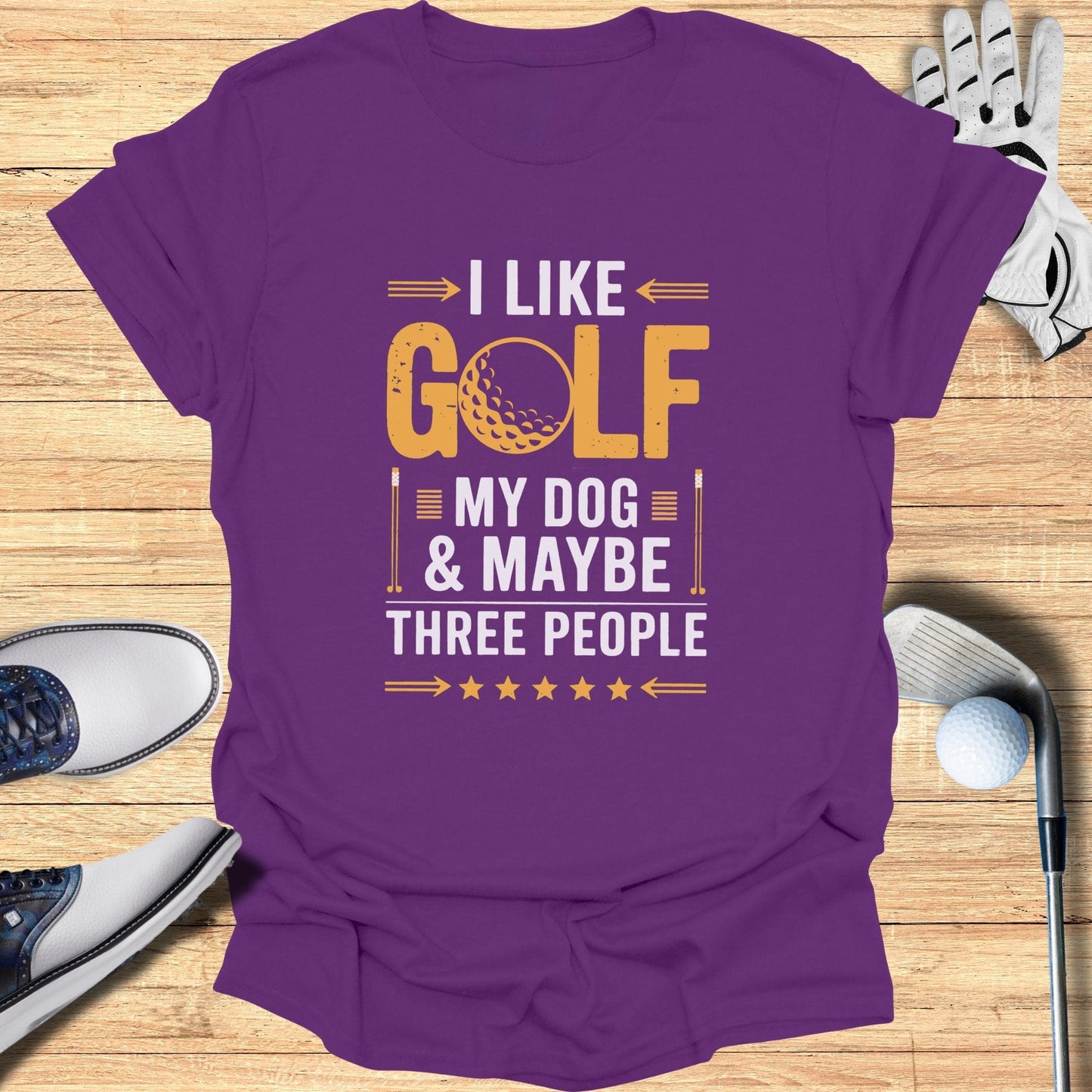 I Like Golf My Dog T-Shirt - Funny Golf Tee by Swing Epic