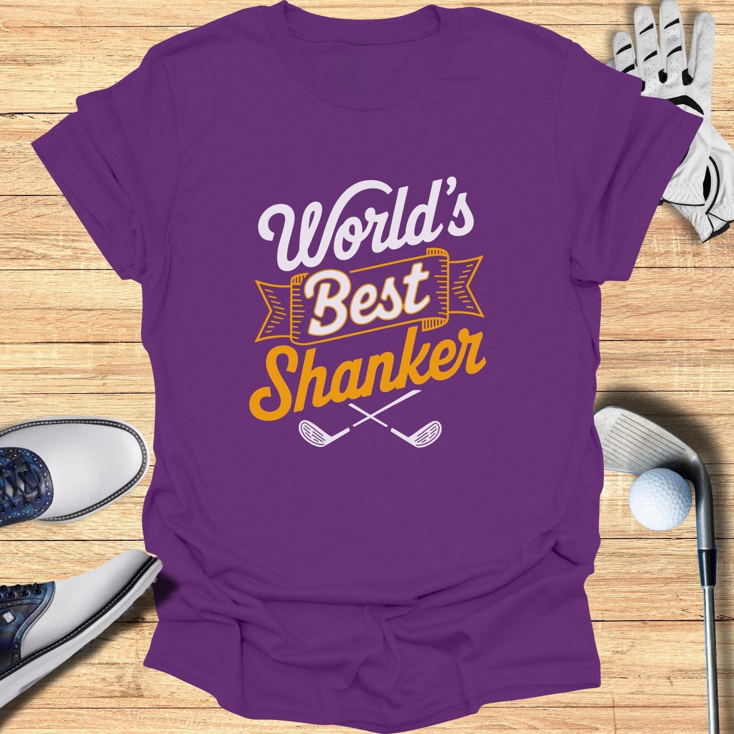 World's Best Shanker T-Shirt - Funny Golf Tee by Swing Epic