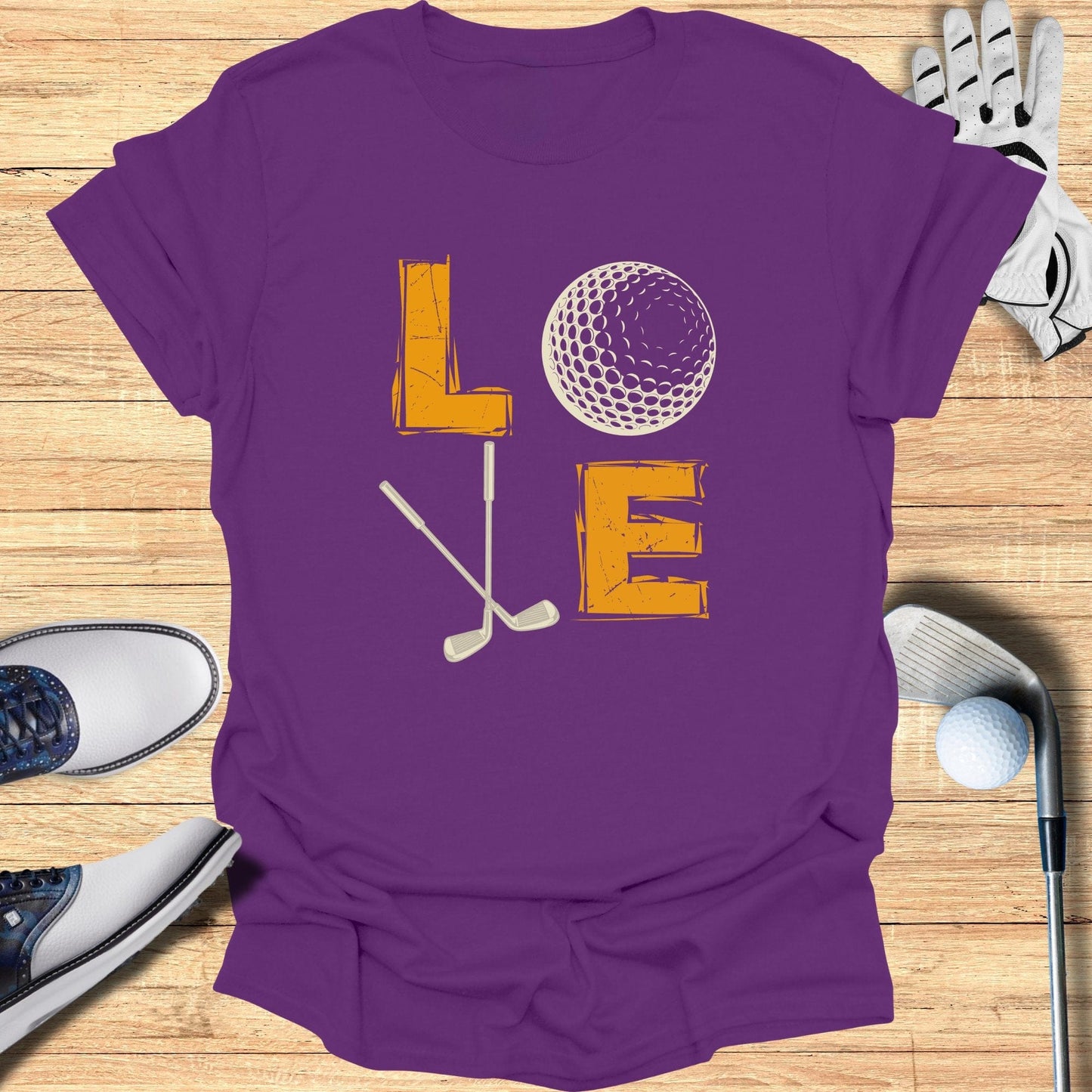 Retro Golf Love T-Shirt - Funny Golf Tee by Swing Epic