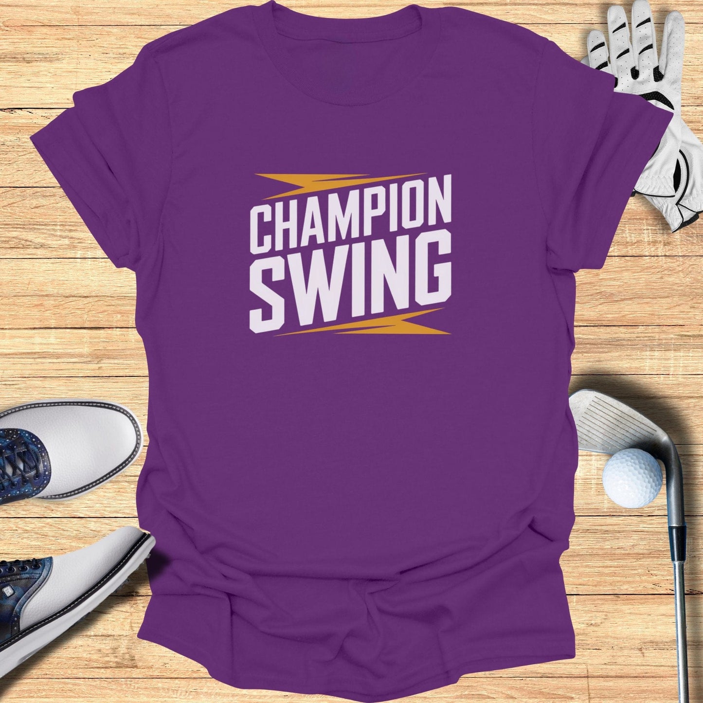 Champion Swing T-Shirt - Funny Golf Tee by Swing Epic